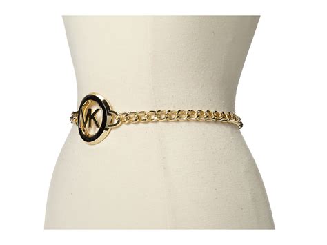 michael kors logo chain belt|michael kors belt make small.